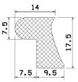 MZS 25021 - EPDM sponge rubber profiles - Door-frame profiles MZS 25021 - EPDM sponge rubber profiles - Door-frame profiles