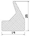 MZS 25024 - EPDM sponge rubber profiles - Door-frame profiles MZS 25024 - EPDM sponge rubber profiles - Door-frame profiles