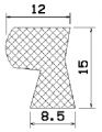 MZS 25037 - EPDM sponge rubber profiles - Door-frame profiles MZS 25037 - EPDM sponge rubber profiles - Door-frame profiles