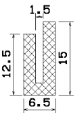 MZS 25040 - sponge profiles - U shape profiles MZS 25040 - sponge profiles - U shape profiles