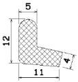MZS 25044 - EPDM sponge rubber profiles - Door-frame profiles MZS 25044 - EPDM sponge rubber profiles - Door-frame profiles