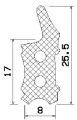 MZS 25048 - EPDM sponge rubber profiles - Door-frame profiles MZS 25048 - EPDM sponge rubber profiles - Door-frame profiles
