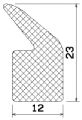 MZS 25054 - EPDM sponge rubber profiles - Door-frame profiles MZS 25054 - EPDM sponge rubber profiles - Door-frame profiles