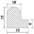MZS 25059 - EPDM sponge rubber profiles - Door-frame profiles MZS 25059 - EPDM sponge rubber profiles - Door-frame profiles