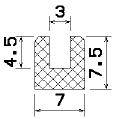 MZS 25074 - sponge profiles - U shape profiles MZS 25074 - sponge profiles - U shape profiles