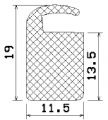 MZS 25092 - EPDM sponge rubber profiles - Door-frame profiles MZS 25092 - EPDM sponge rubber profiles - Door-frame profiles