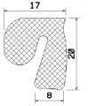 MZS 25093 - EPDM sponge rubber profiles - Door-frame profiles MZS 25093 - EPDM sponge rubber profiles - Door-frame profiles