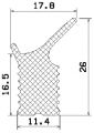 MZS 25104 - EPDM sponge rubber profiles - Door-frame profiles MZS 25104 - EPDM sponge rubber profiles - Door-frame profiles