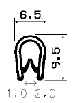 SD-0028 - with coextruded metal insert - Edge protection profiles SD-0028 - with coextruded metal insert - Edge protection profiles