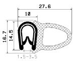 SD-0351 - with coextruded metal insert - Edge protection profiles SD-0351 - with coextruded metal insert - Edge protection profiles