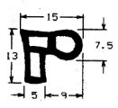 Z1 -1306 - rubber profile - Door-frame profiles Z1 -1306 - rubber profile - Door-frame profiles