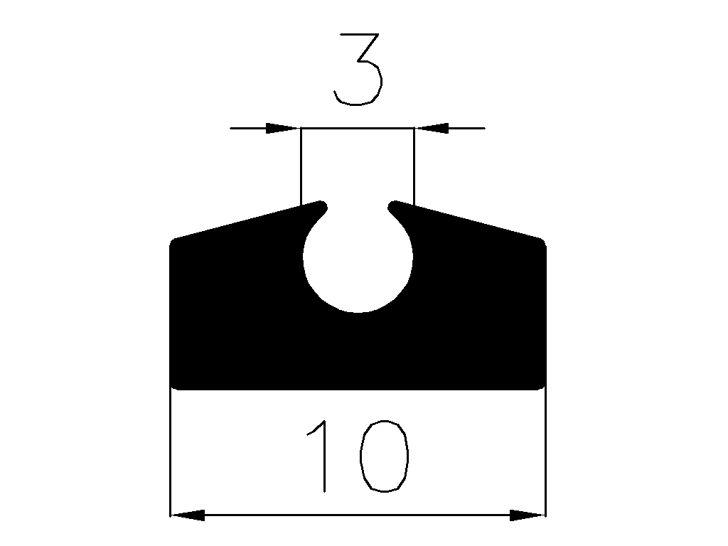 10110370KG - rubber profiles - U shape profiles 10110370KG - rubber profiles - U shape profiles