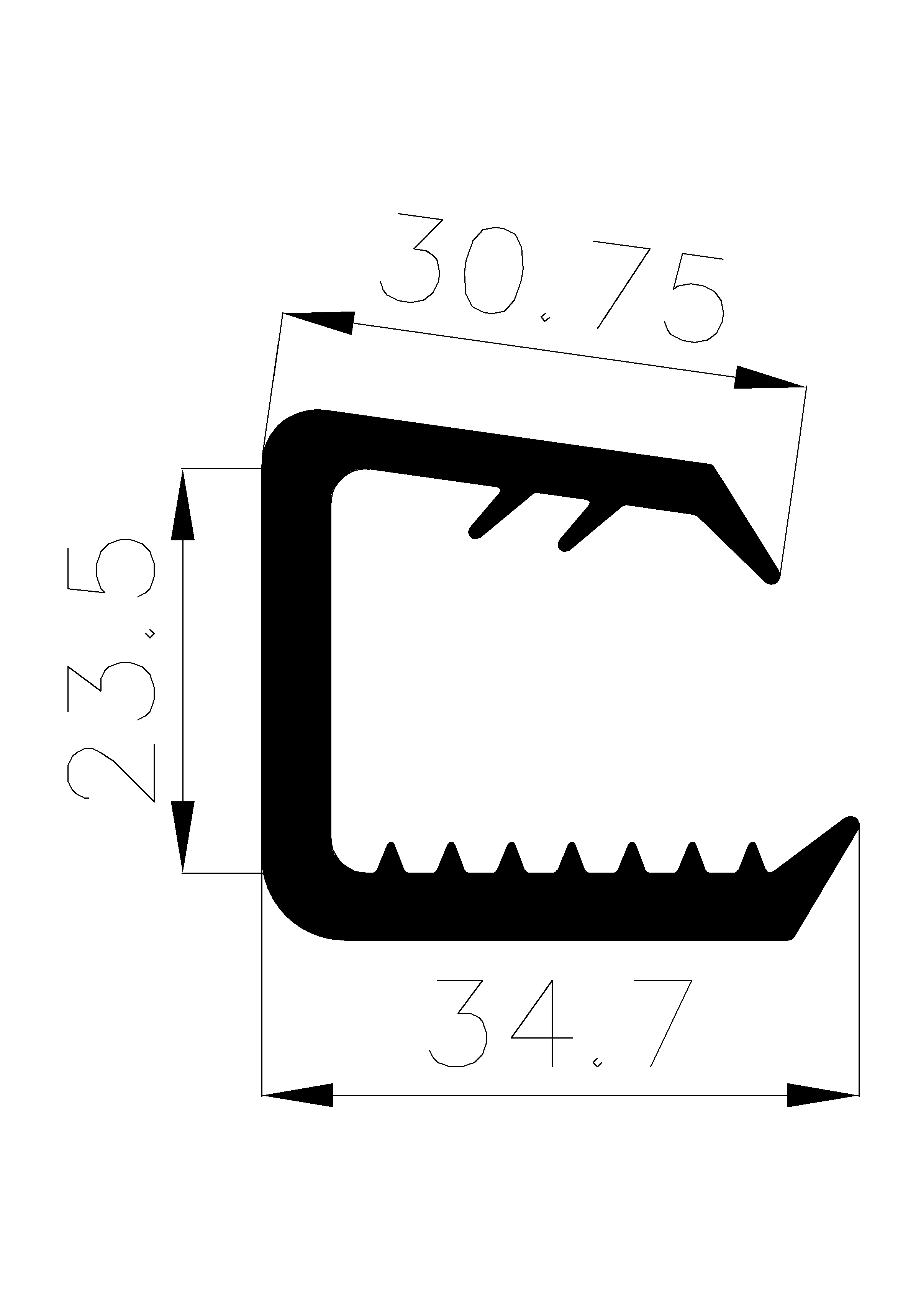 1270365KG - rubber profiles - U shape profiles 1270365KG - rubber profiles - U shape profiles