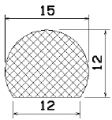 MZS 25416 - EPDM sponge profiles - Semi-circle, D-profiles MZS 25416 - EPDM sponge profiles - Semi-circle, D-profiles