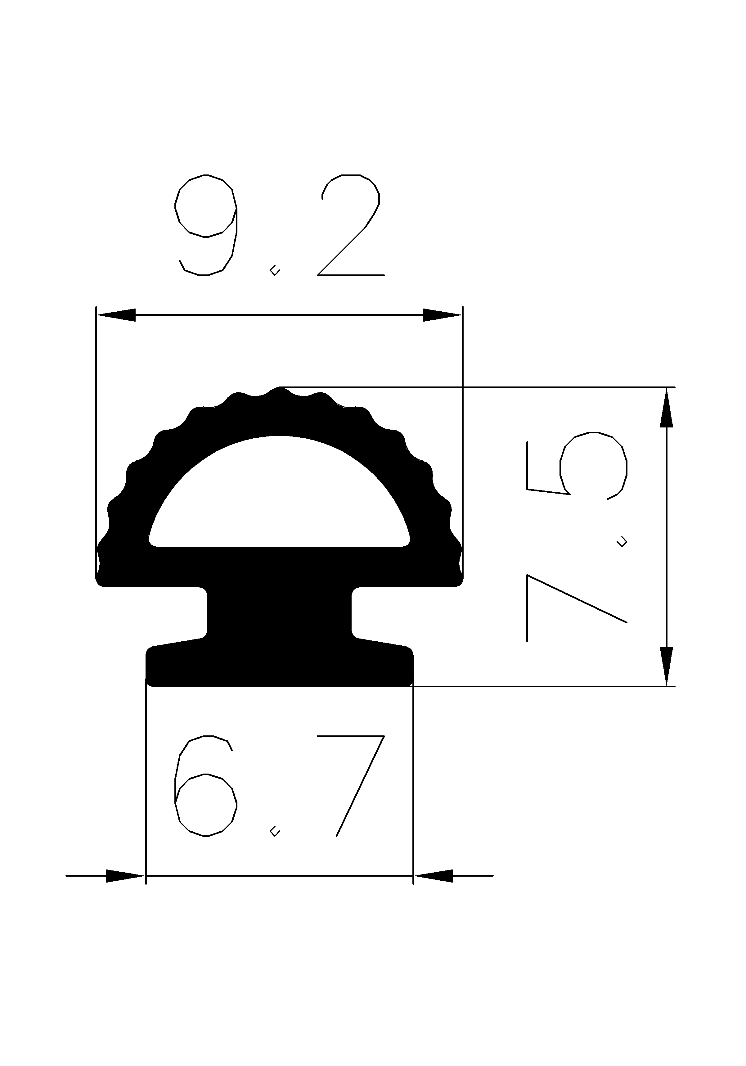 12020365KG - rubber profile - Door-frame profiles 12020365KG - rubber profile - Door-frame profiles