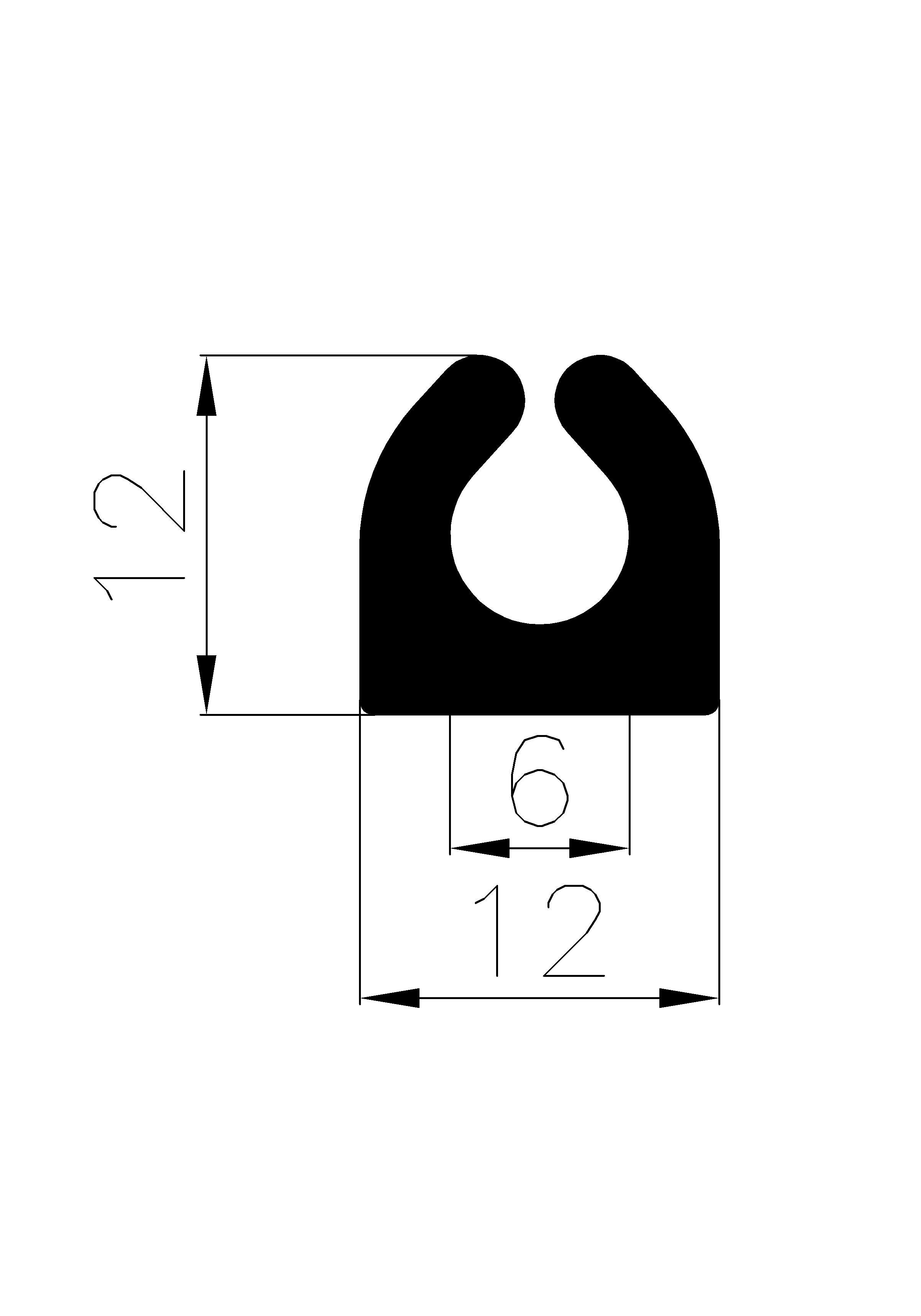 12690365KG - rubber profiles - U shape profiles 12690365KG - rubber profiles - U shape profiles