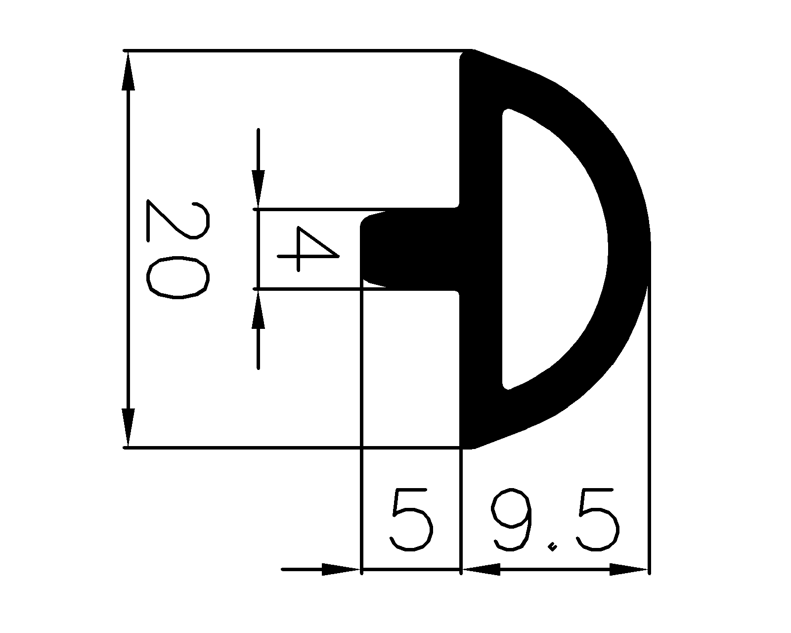 12780360KG - rubber profiles - Cover and T-profiles 12780360KG - rubber profiles - Cover and T-profiles