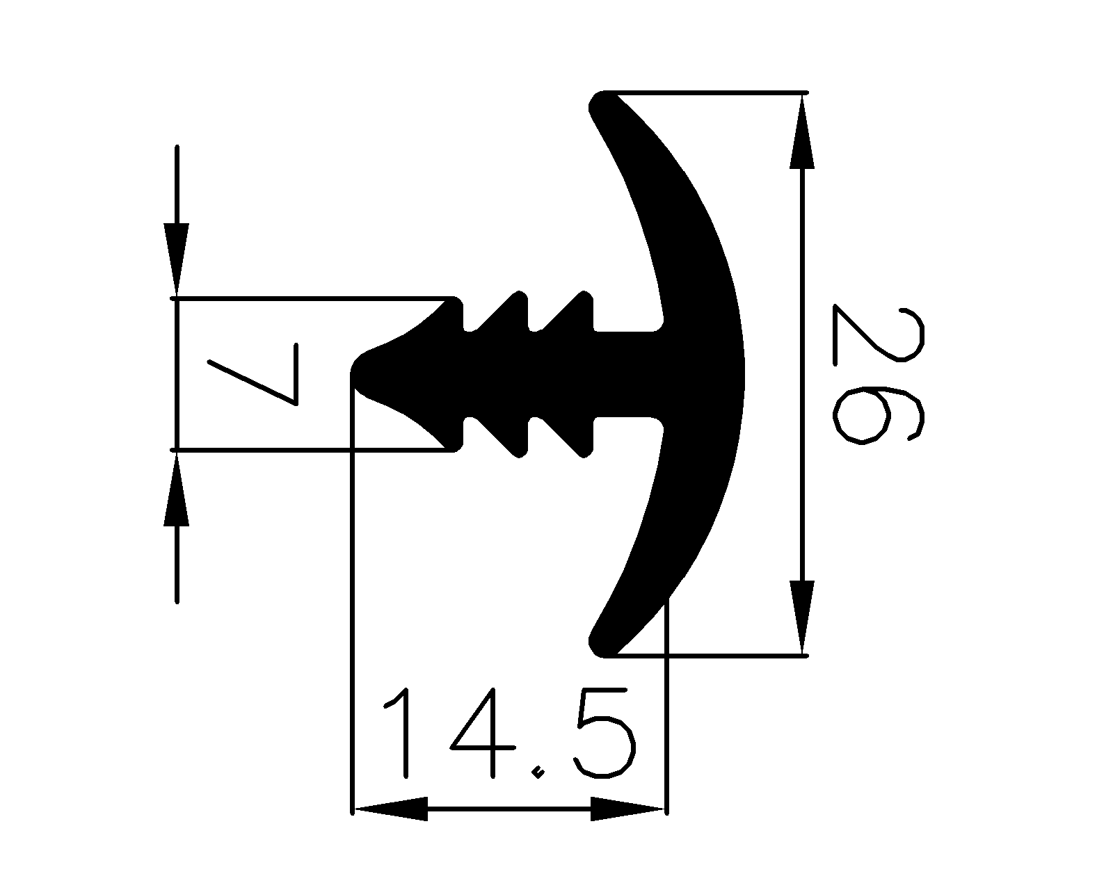 13480380KG - rubber profiles - Cover and T-profiles 13480380KG - rubber profiles - Cover and T-profiles