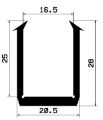 TU1- 0611 - rubber profiles - U shape profiles TU1- 0611 - rubber profiles - U shape profiles