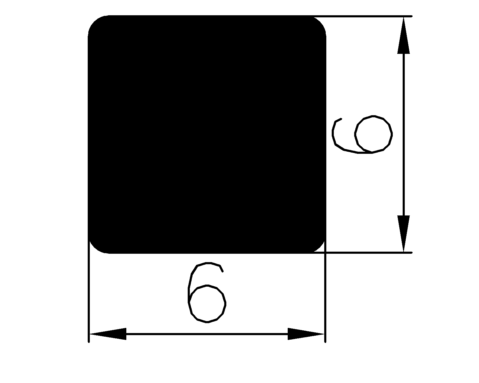 13850350KG - rubber profiles - Square profiles 13850350KG - rubber profiles - Square profiles