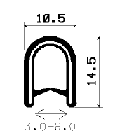 SD-0223 - with coextruded metal insert - Edge protection profiles SD-0223 - with coextruded metal insert - Edge protection profiles
