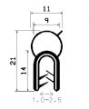 SD-0348 - with coextruded metal insert - Edge protection profiles SD-0348 - with coextruded metal insert - Edge protection profiles
