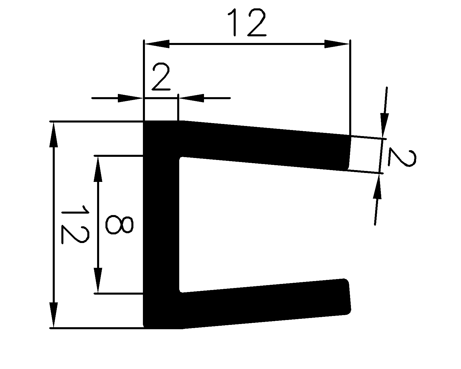 14860365KG - rubber profiles - U shape profiles 14860365KG - rubber profiles - U shape profiles
