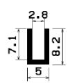 TU1- 0620 - rubber profiles - U shape profiles TU1- 0620 - rubber profiles - U shape profiles