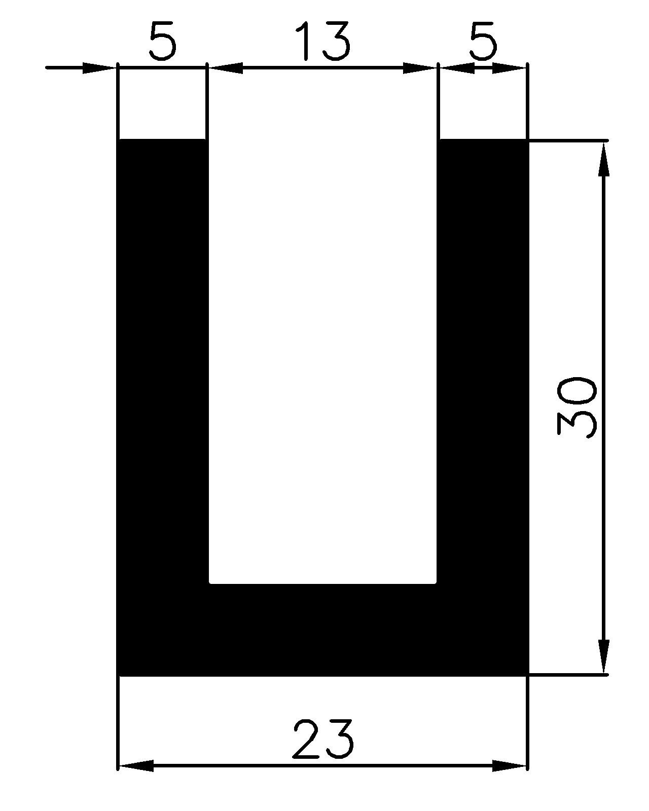 16040365KG - rubber profiles - U shape profiles 16040365KG - rubber profiles - U shape profiles