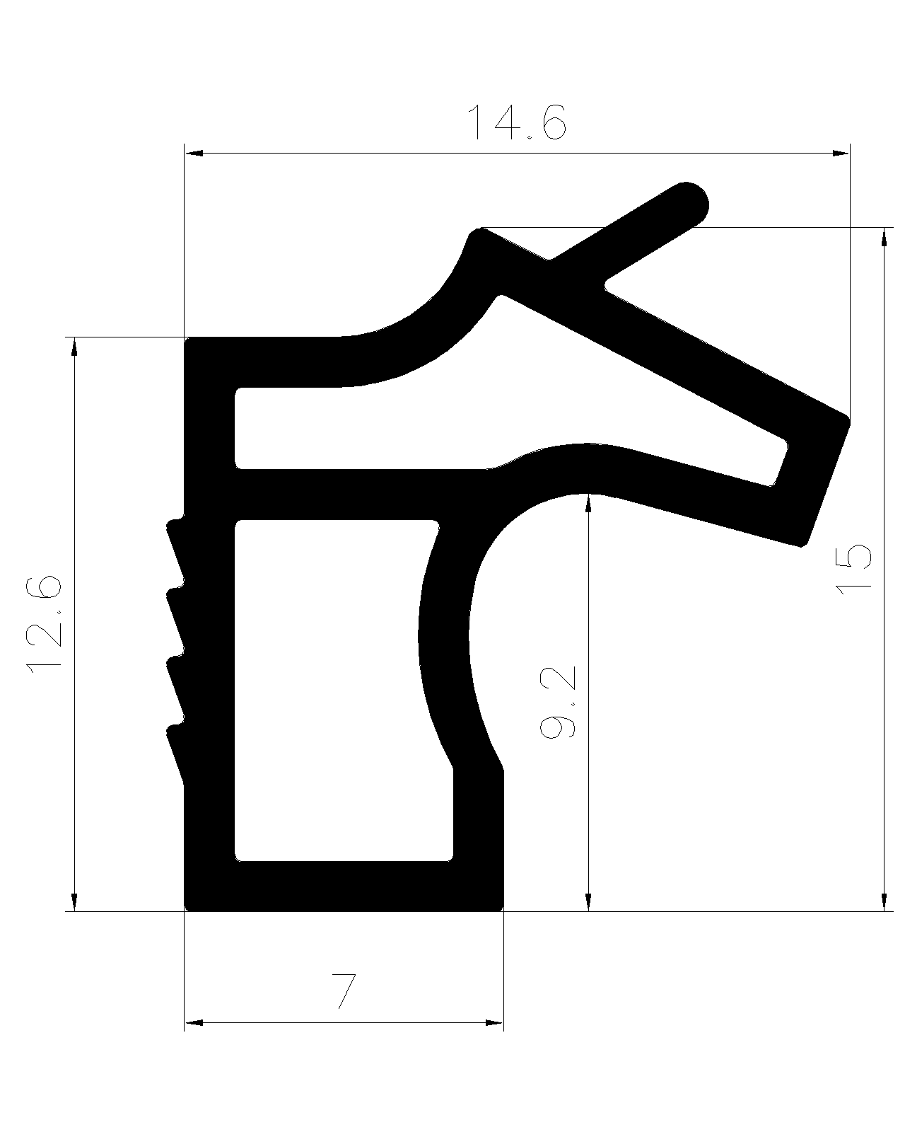 16200365KG - rubber profile - Door-frame profiles 16200365KG - rubber profile - Door-frame profiles