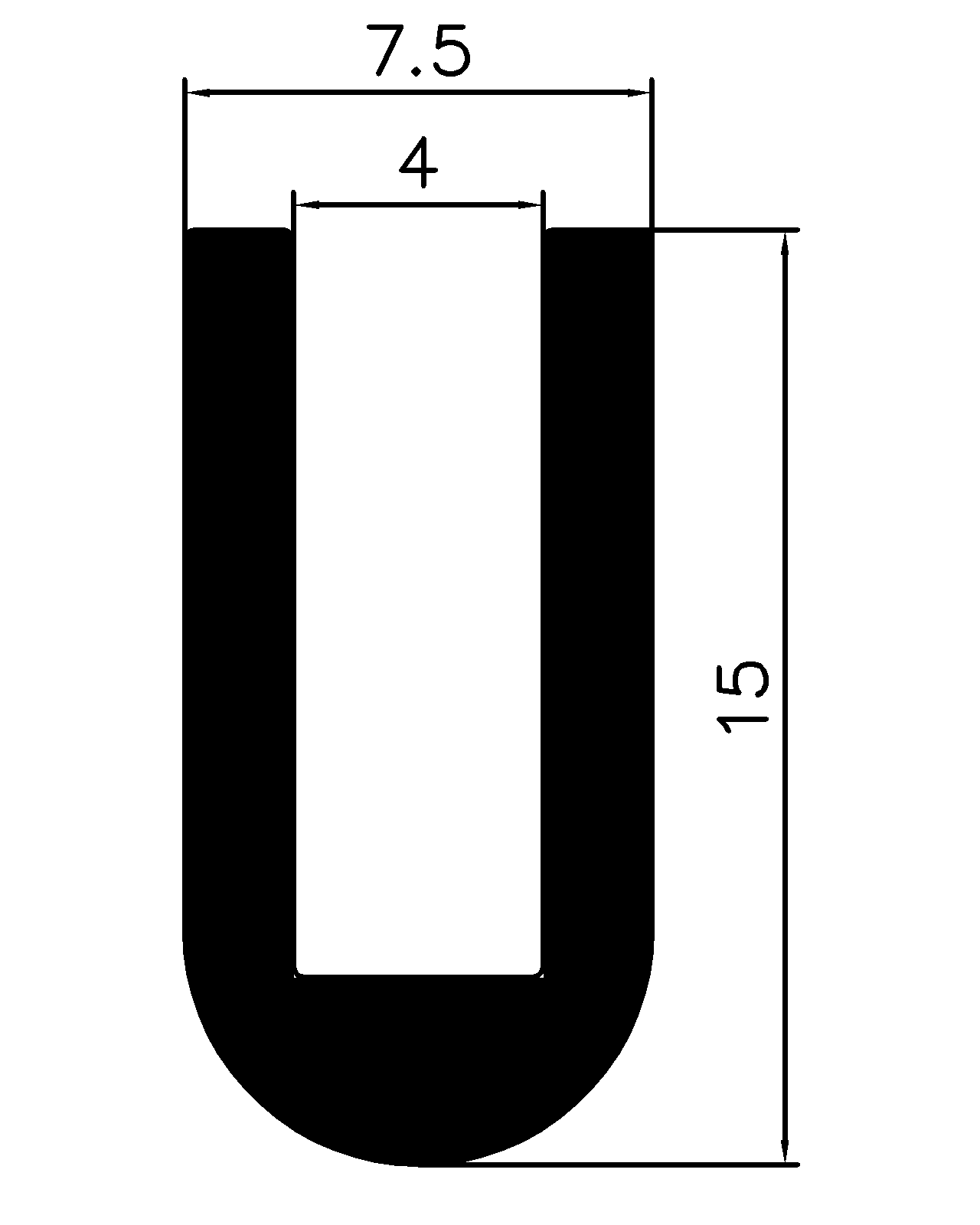 16420365KG - rubber profiles - U shape profiles 16420365KG - rubber profiles - U shape profiles