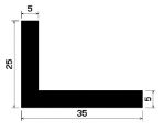 Wi 1186 1B=25 m - rubber profiles - Angle shape profiles Wi 1186 1B=25 m - rubber profiles - Angle shape profiles