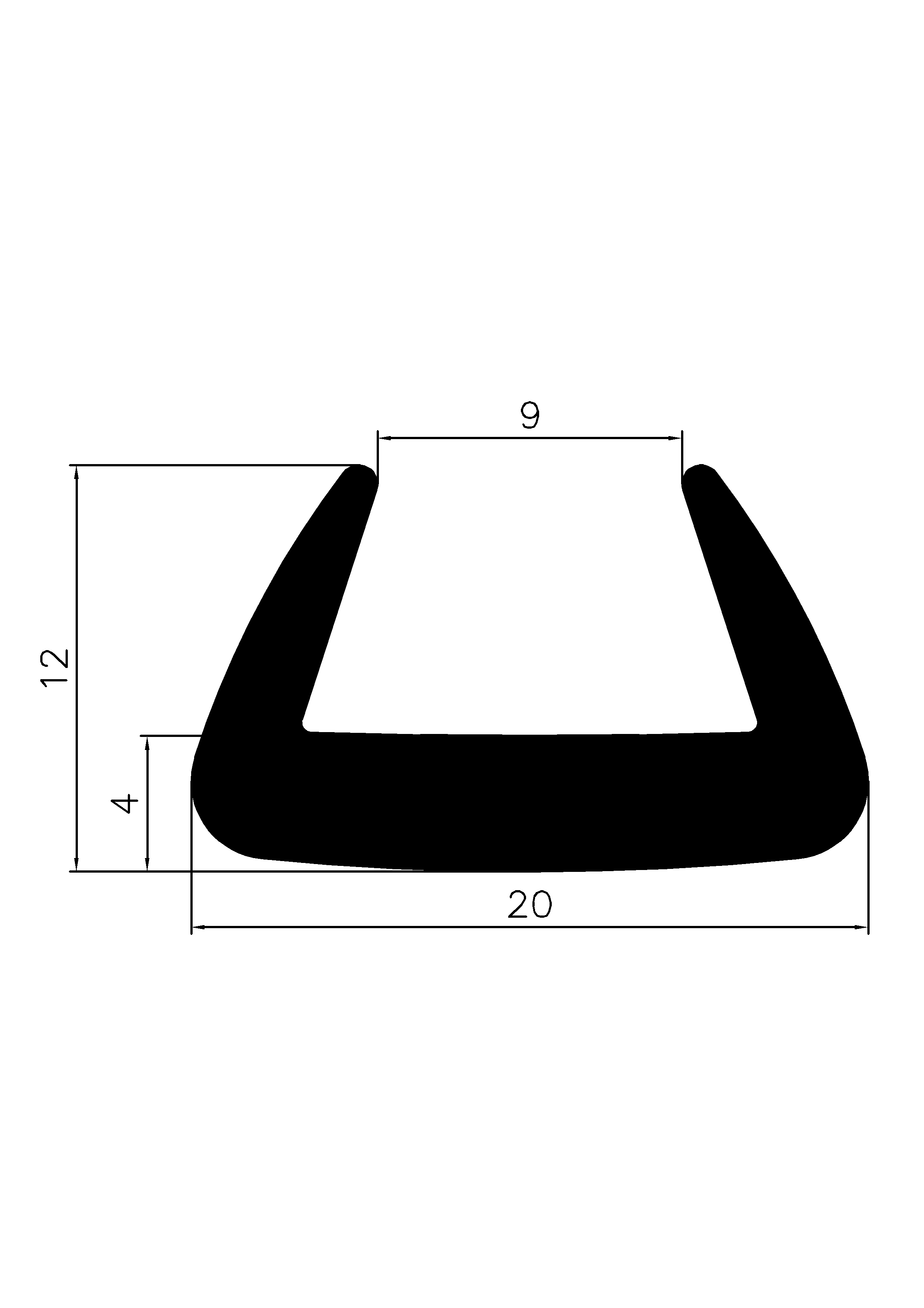 18060365KG - rubber profiles - U shape profiles 18060365KG - rubber profiles - U shape profiles