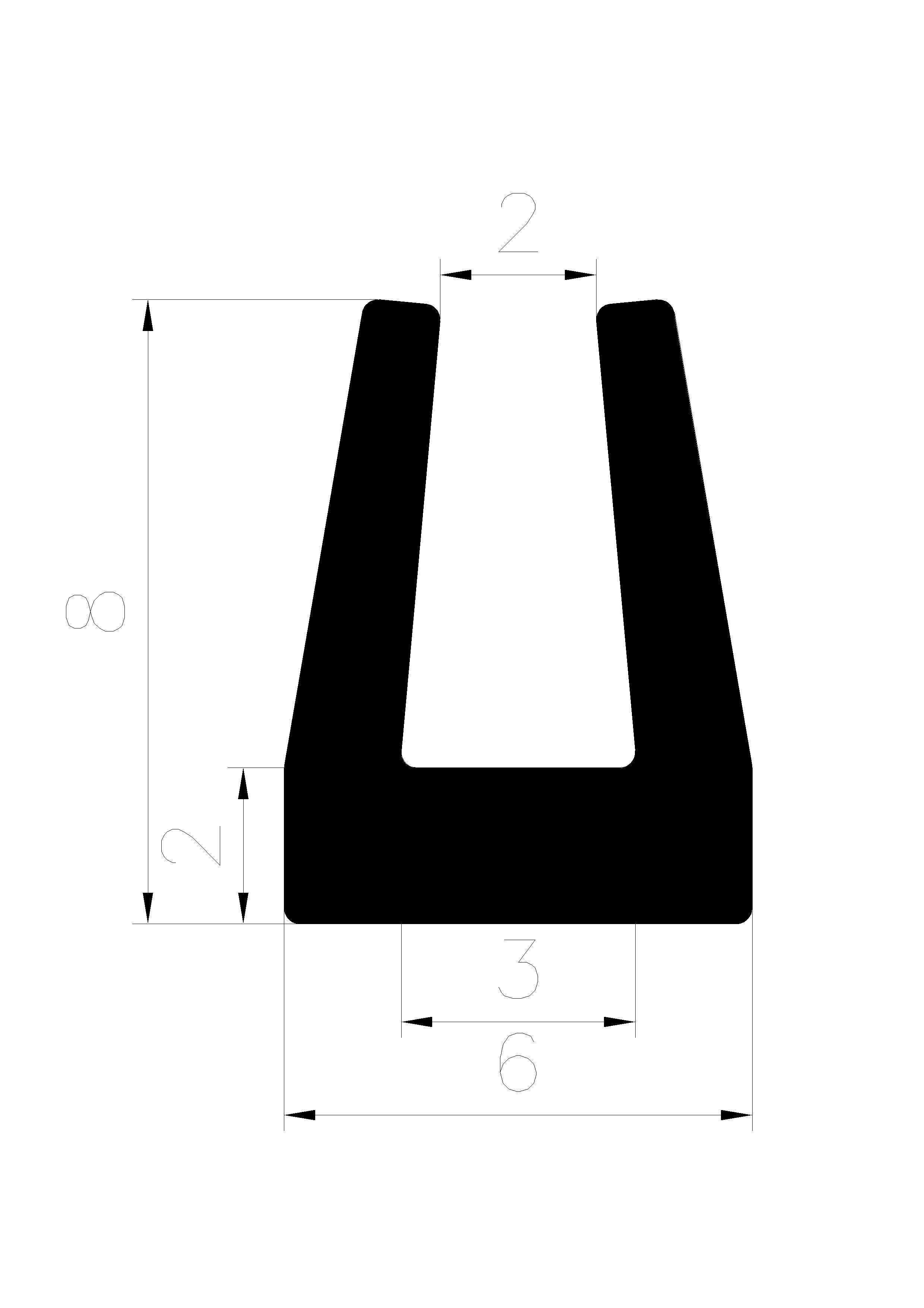 18530365KG - rubber profiles - U shape profiles 18530365KG - rubber profiles - U shape profiles