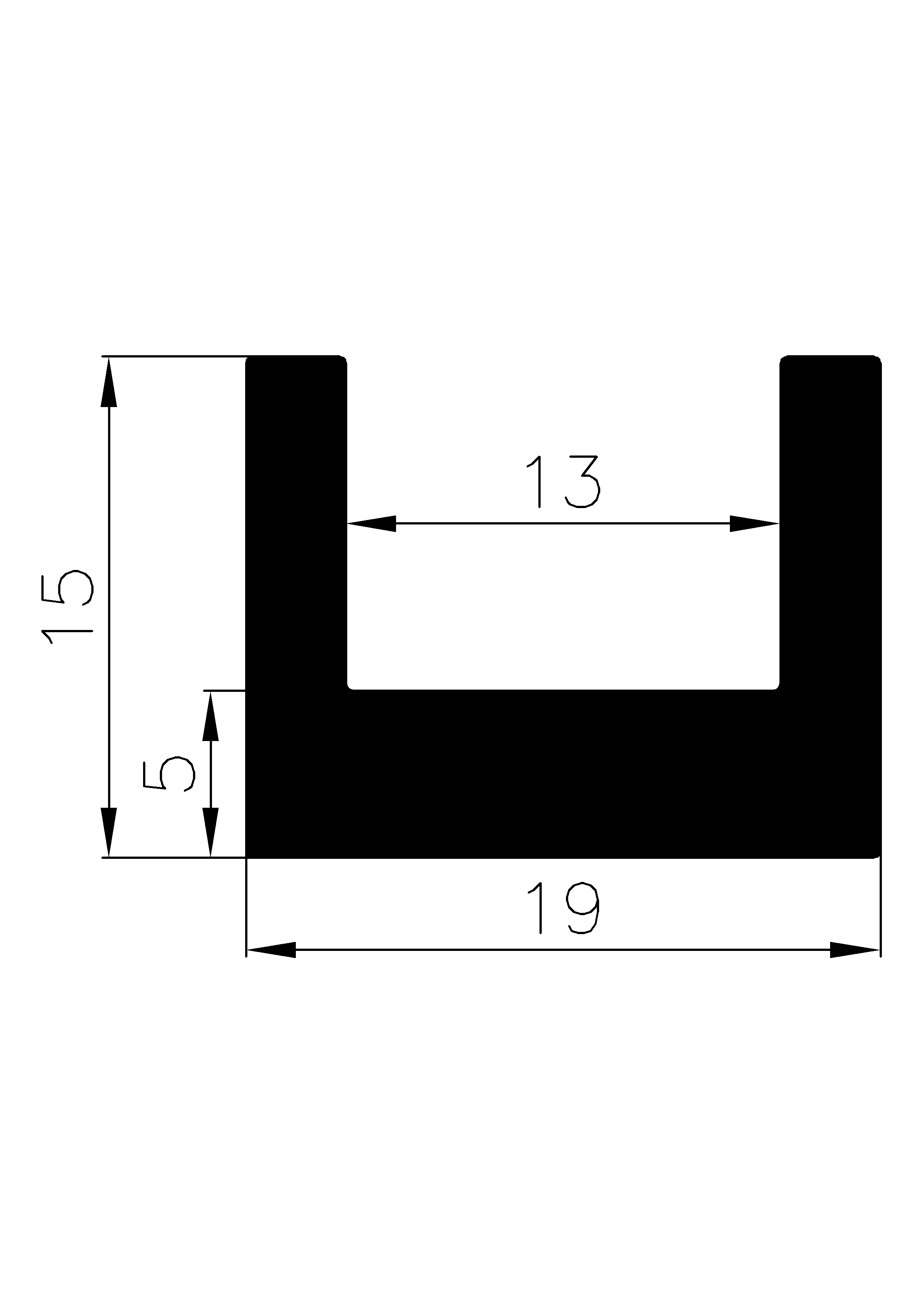 18820365KG - rubber profiles - U shape profiles 18820365KG - rubber profiles - U shape profiles