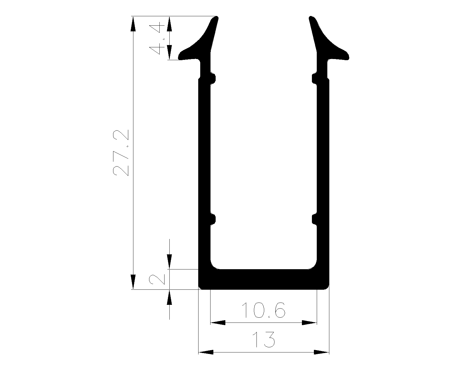 19430370KG - rubber profiles - U shape profiles 19430370KG - rubber profiles - U shape profiles