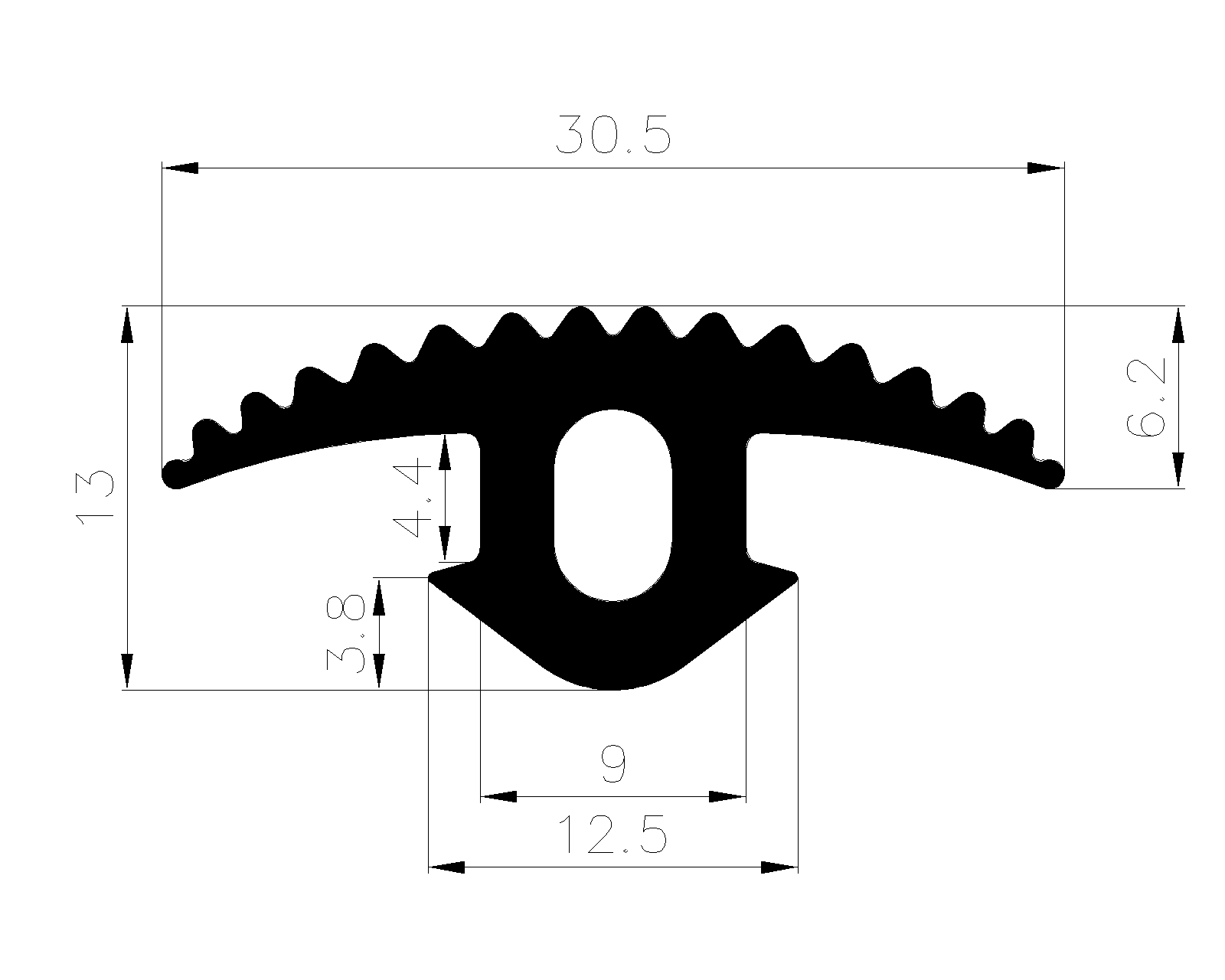 19710380KG - rubber profiles - Cover and T-profiles 19710380KG - rubber profiles - Cover and T-profiles