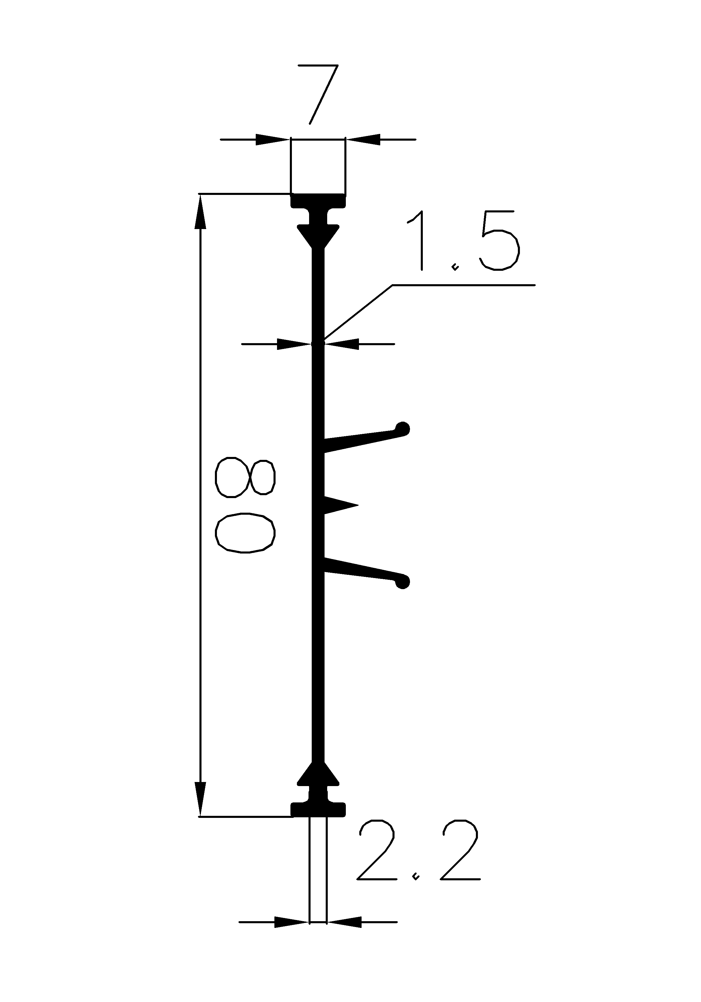 1980370KG - EPDM rubber profiles - Sliding door – finger-guard profiles 1980370KG - EPDM rubber profiles - Sliding door – finger-guard profiles