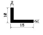 Wi 0688 1B= 50 m - rubber profiles - Angle shape profiles Wi 0688 1B= 50 m - rubber profiles - Angle shape profiles