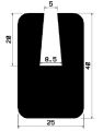 TU1- 0736 - rubber profiles - U shape profiles TU1- 0736 - rubber profiles - U shape profiles