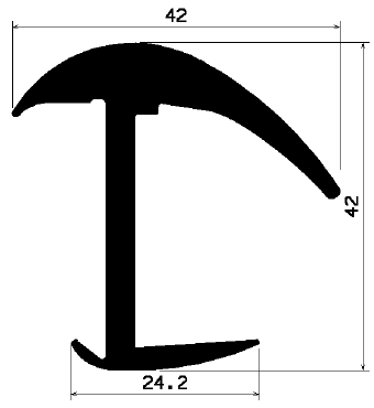 FA 0740 - rubber profiles - Cover and T-profiles FA 0740 - rubber profiles - Cover and T-profiles