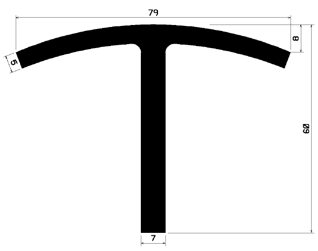 FA 0742 - rubber profiles - Cover and T-profiles FA 0742 - rubber profiles - Cover and T-profiles