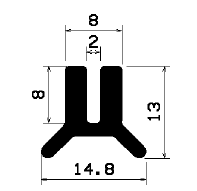 TU1- 1396 - silicone profiles - U shape profiles TU1- 1396 - silicone profiles - U shape profiles