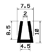 TU1- 0755 - silicone profiles - U shape profiles TU1- 0755 - silicone profiles - U shape profiles