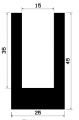TU1- 0802 - rubber profiles - U shape profiles TU1- 0802 - rubber profiles - U shape profiles