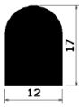 HR 0816 - EPDM rubber profiles - Semi-circle, D-profiles HR 0816 - EPDM rubber profiles - Semi-circle, D-profiles