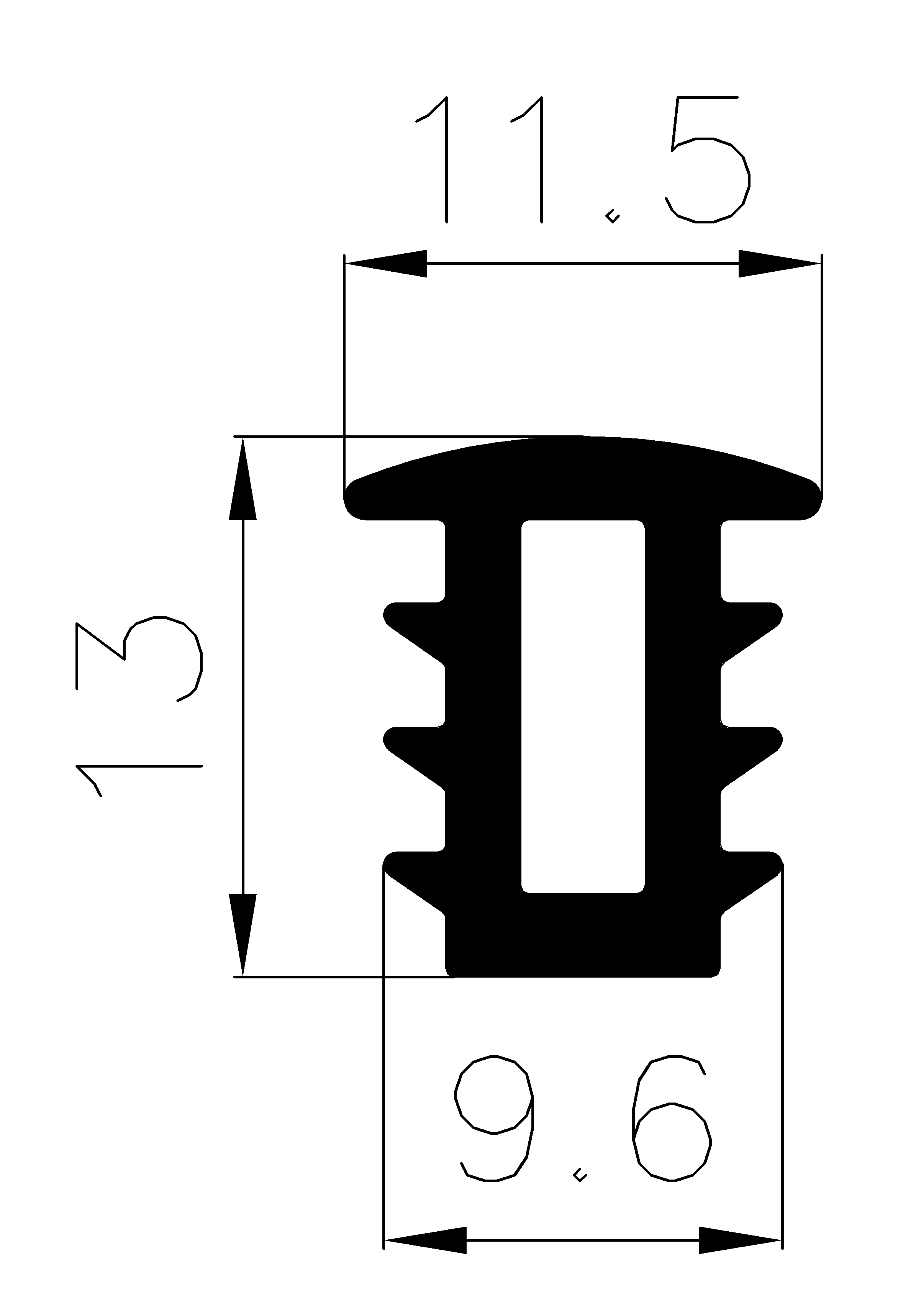 2740365KG - rubber profiles - Cover and T-profiles 2740365KG - rubber profiles - Cover and T-profiles