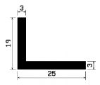 Wi 0691 1B=50 m - rubber profiles - under 100 m - Angle shape profiles Wi 0691 1B=50 m - rubber profiles - under 100 m - Angle shape profiles