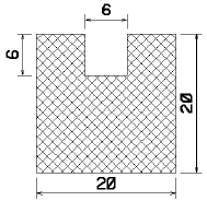 MZS 25227 - sponge profiles - U shape profiles MZS 25227 - sponge profiles - U shape profiles