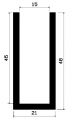 TU1- 0854 - rubber profiles - U shape profiles TU1- 0854 - rubber profiles - U shape profiles